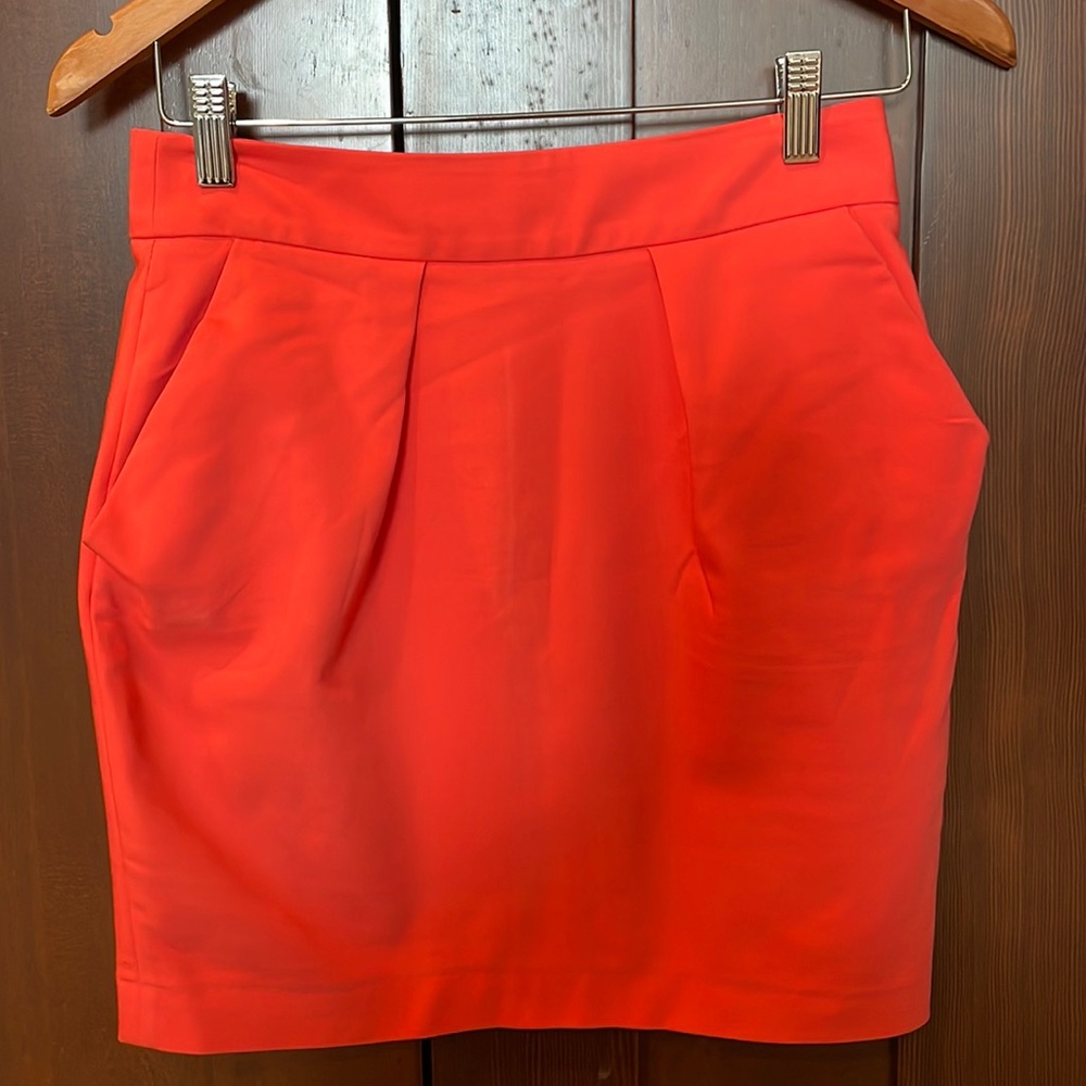 Zara peach mini skirt